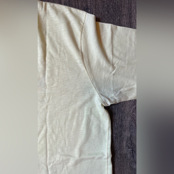 K.D.Lang and the Reclines RARE Vintage pale yellow t shirt M/L Bumstead Records - Picture 6 of 8